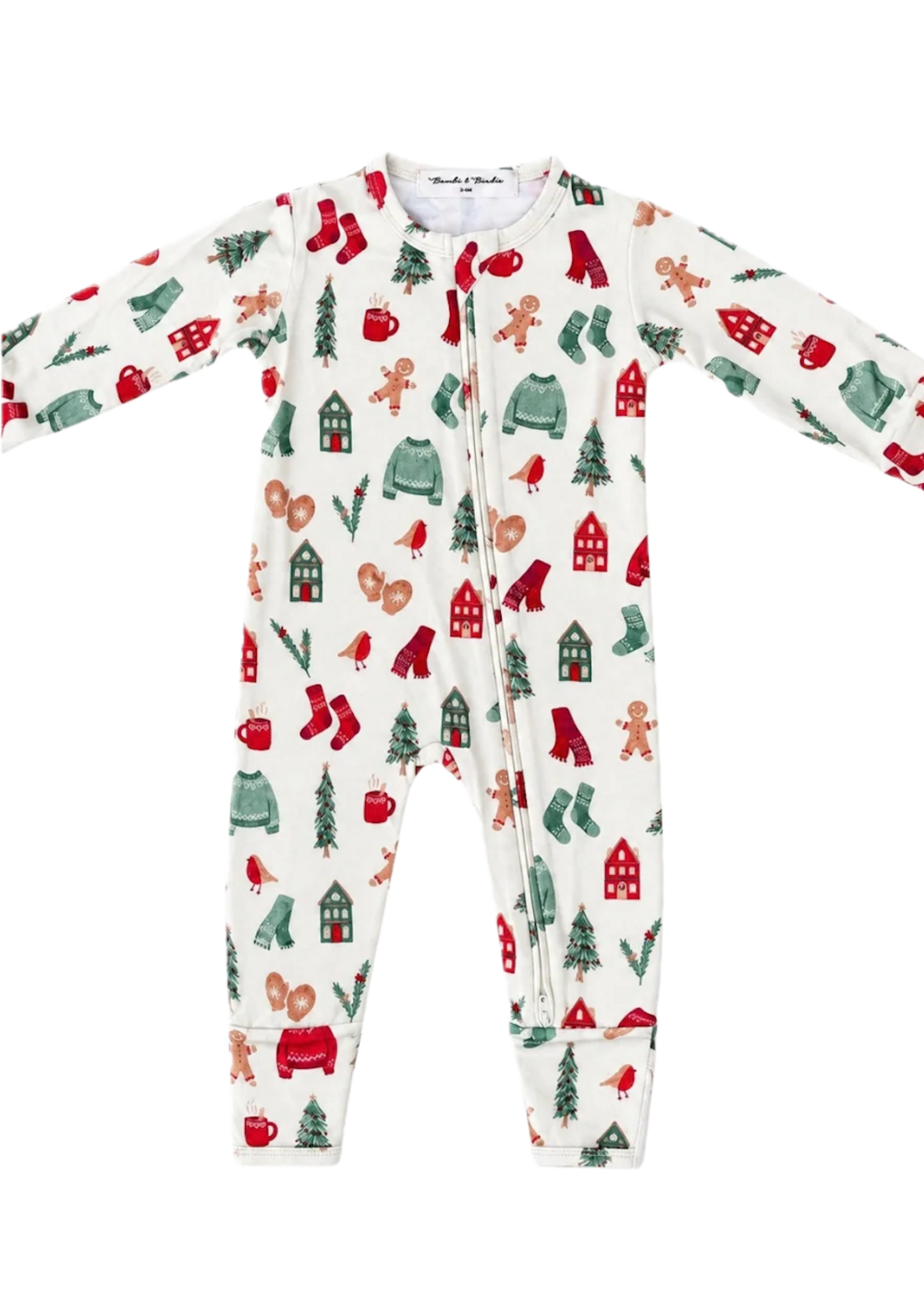 Bambie and Birdie Bambi and Birdie, Zipper Sleeper || Cozy Christmas