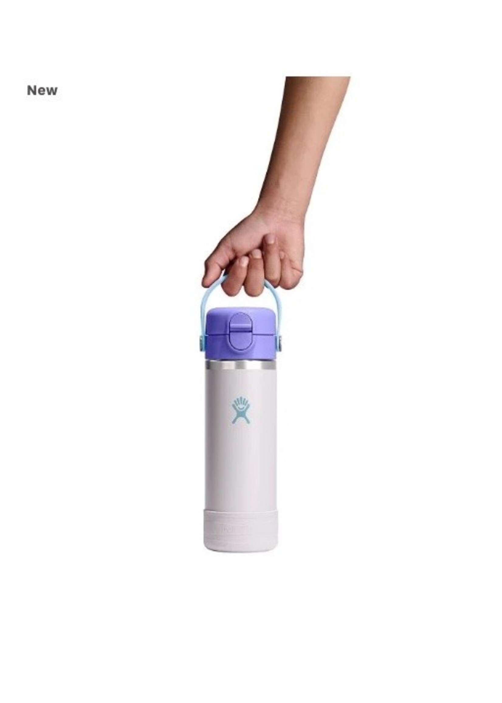 Hydro Flask Hydro Flask, Kids 18oz Wide Soft Straw Covered Cap and Boot || Cloud Pink