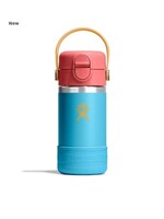 Hydro Flask Hydro Flask, Kids 12oz Wide Soft Straw  Covered Cap and Boot || Bluejay