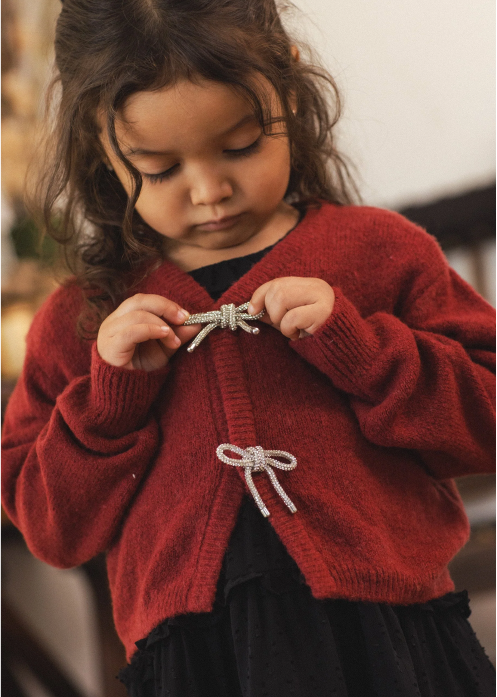 Noralee Noralee, Bow Cardigan || Ruby