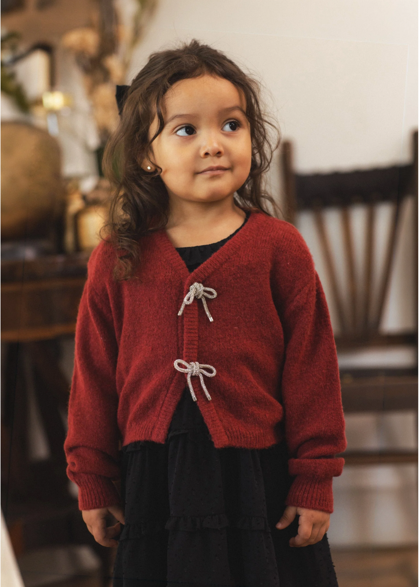 Noralee Noralee, Bow Cardigan || Ruby