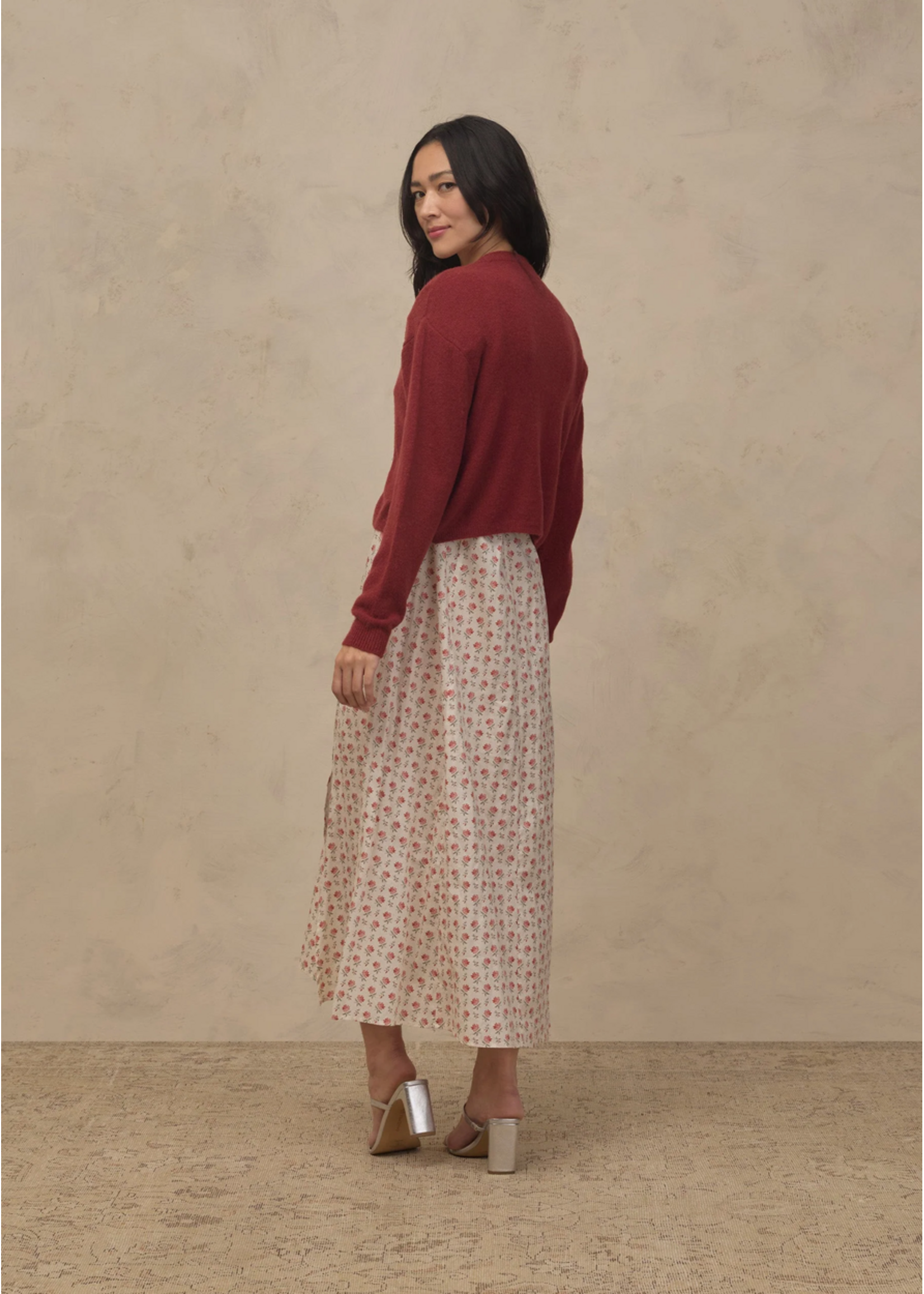 Noralee Noralee, Womens' Bow Cardigan || Ruby