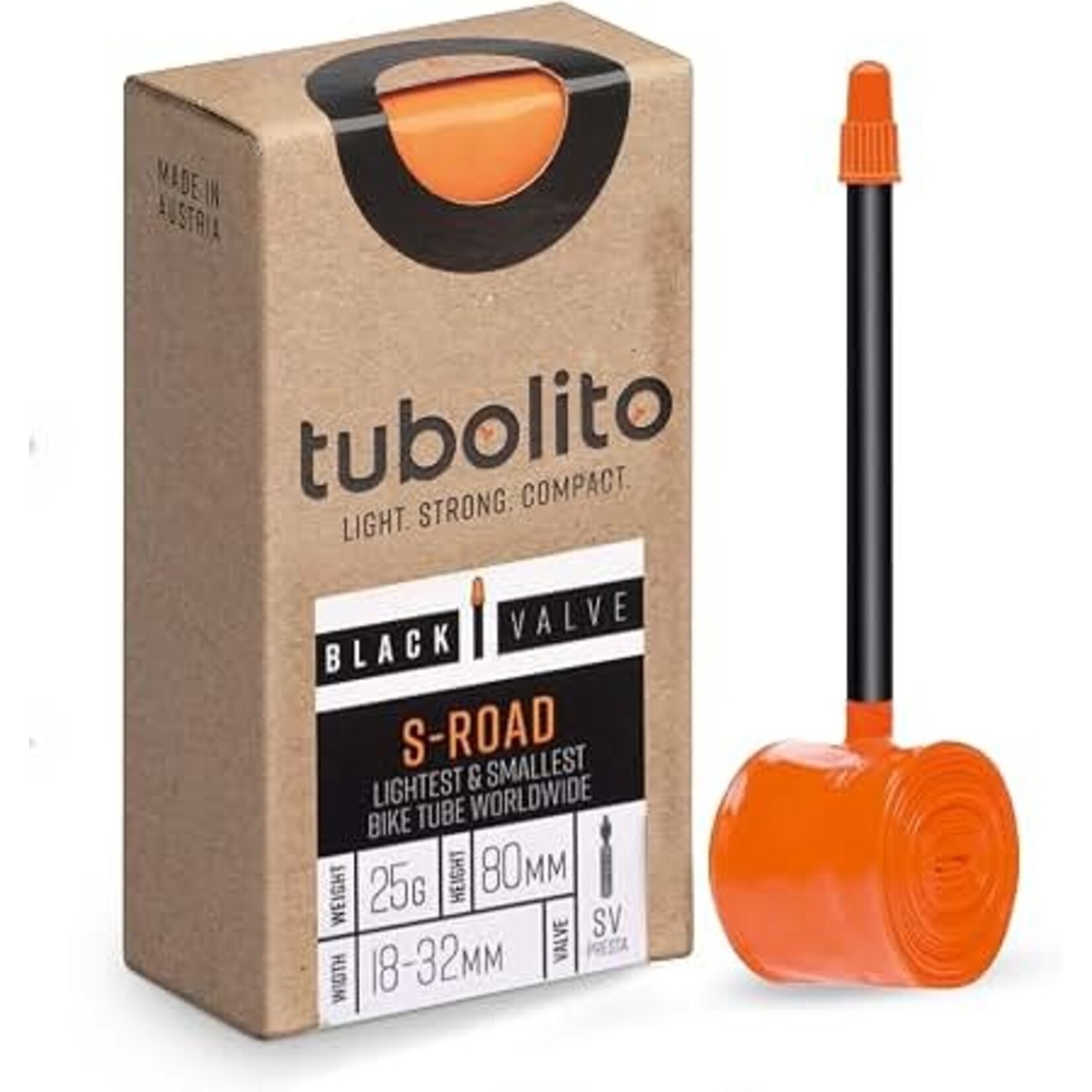 Tubolito Tube, Tubolito Road, 700x18-32, 80mm