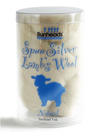 Capezio Bunheads Spun Silver Lamb's Wool Capezio Bunheads Spun Silver Lamb's Wool