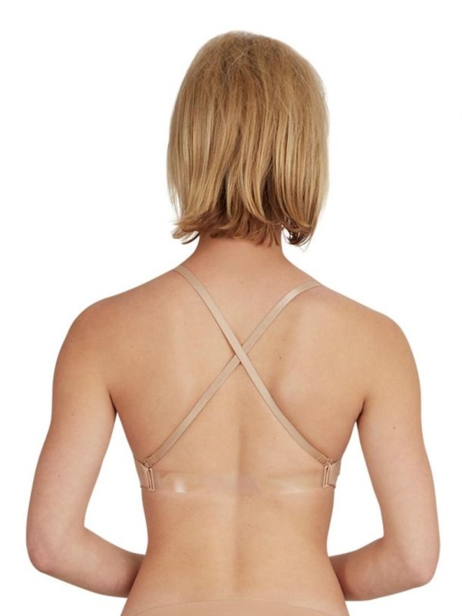 Mondor Bra with Clear Back and Shoulder Straps - Caramel – iSkate