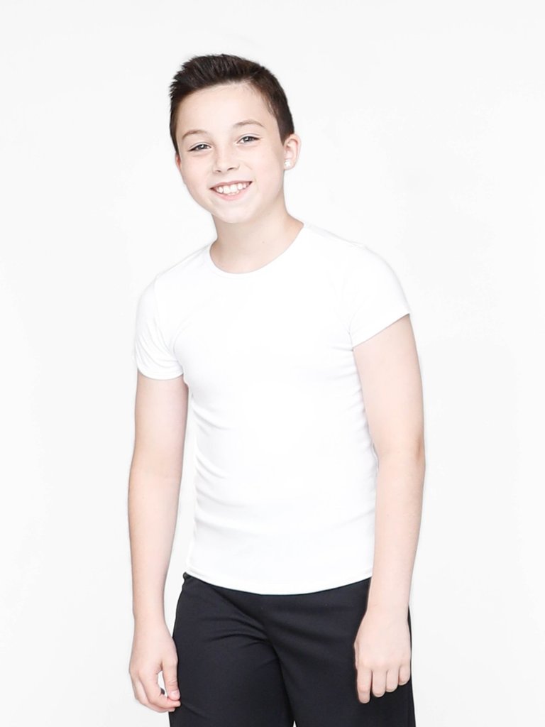 Body Wrappers Body Wrappers Boys Short Sleeve Fitted Shirt- B190