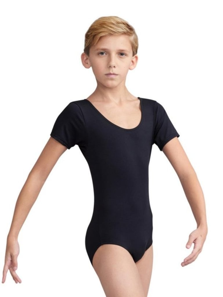 Cotton Short Sleeve Ballet Dance Leotard with Built in Bra Dancewear  Bodysuit 