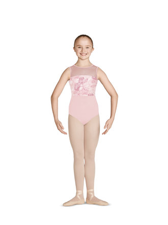 Bloch Mirella Printed Bodice Open Back Leotard Bloch Mirella Printed Bodice Open Back Leotard