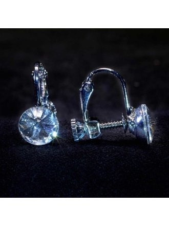 Kissed By Glitter Kissed By Glitter Crystal Stud 8mm  Clip- On