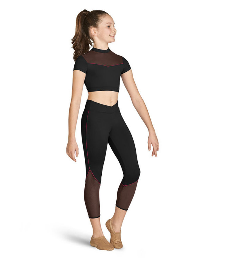 Bloch Panelled Leggings FP5196 XS BLK - Applause Dancewear and Designs