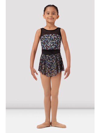 Bloch Mirella Ditsy Print Mesh Pull On Skirt