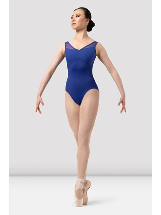 Bloch Mirella Tween Chevron Rib Racer Back Leo