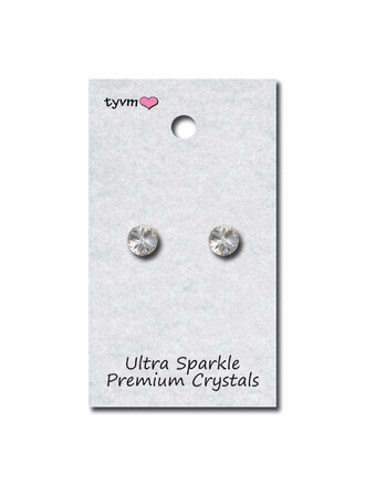 TYVM TYVM 8mm Single Stone Earrings