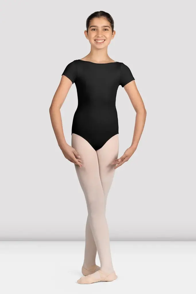 Bloch Mirella Glow Boat Neck Cap Sleeve Leo