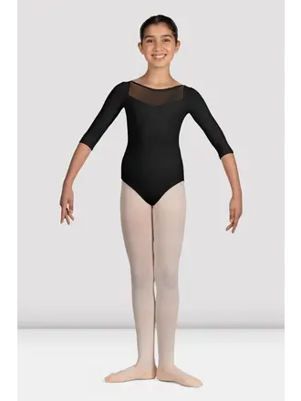 Bloch Mirella Glow Boat Neck 3/4 Sleeve Leo Bloch Mirella Glow Boat Neck 3/4 Sleeve Leo