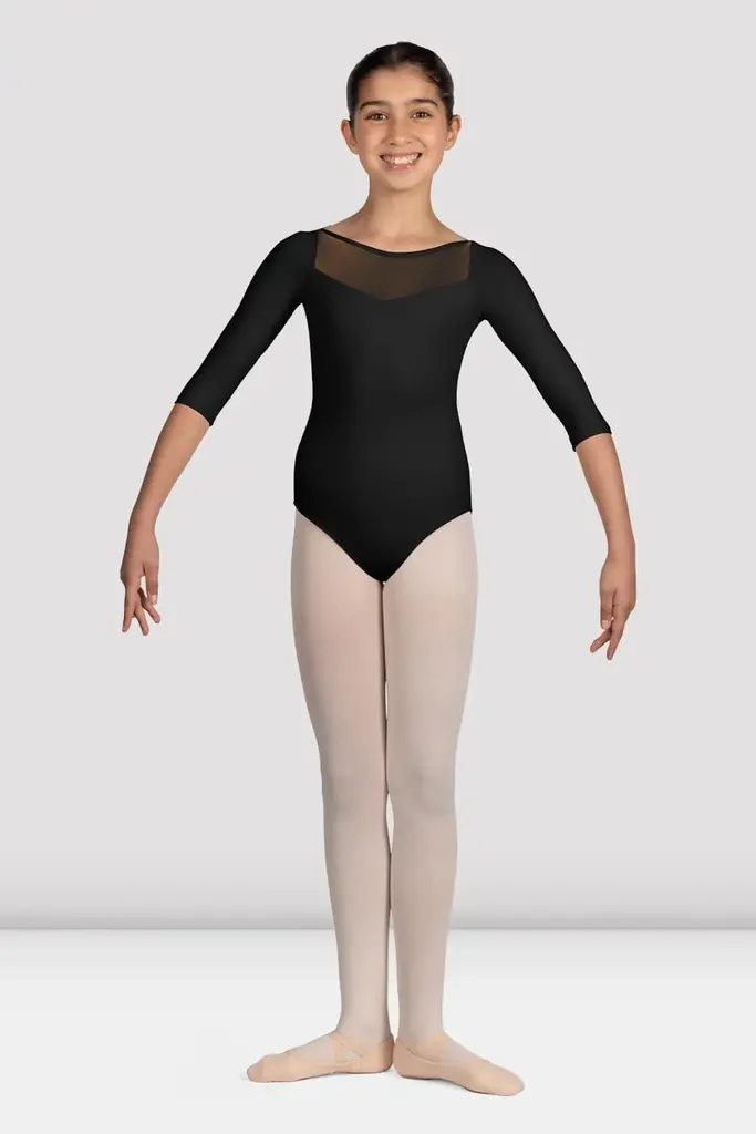 Bloch Mirella Glow Boat Neck 3/4 Sleeve Leo