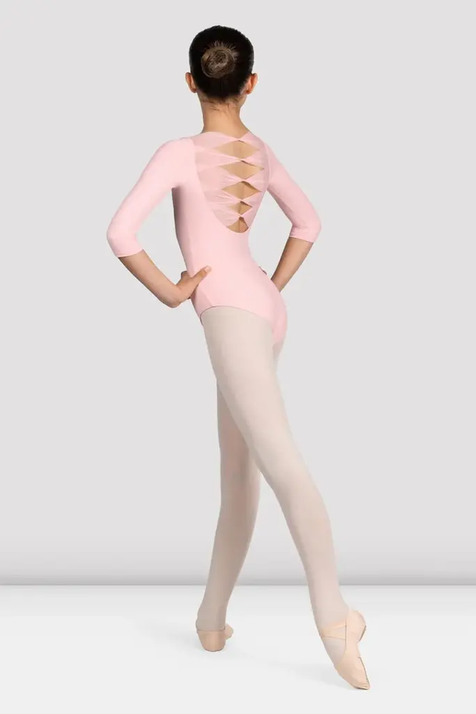 Bloch Mirella Glow Boat Neck 3/4 Sleeve Leo
