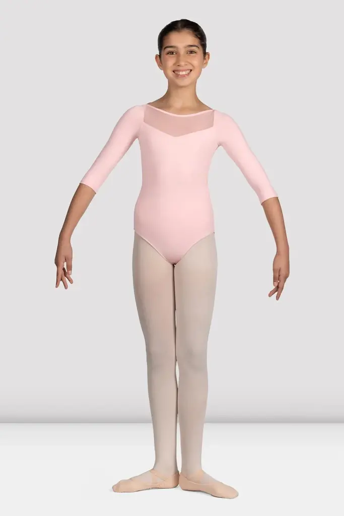 Bloch Mirella Glow Boat Neck 3/4 Sleeve Leo
