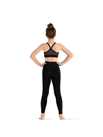 Bloch Bloch Twist Mesh Back Crop Top