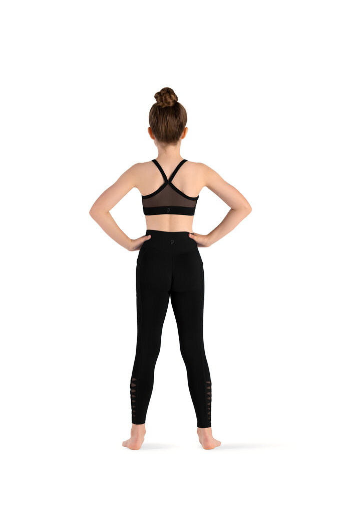 Bloch Bloch Twist Mesh Back Crop Top- CZ8467