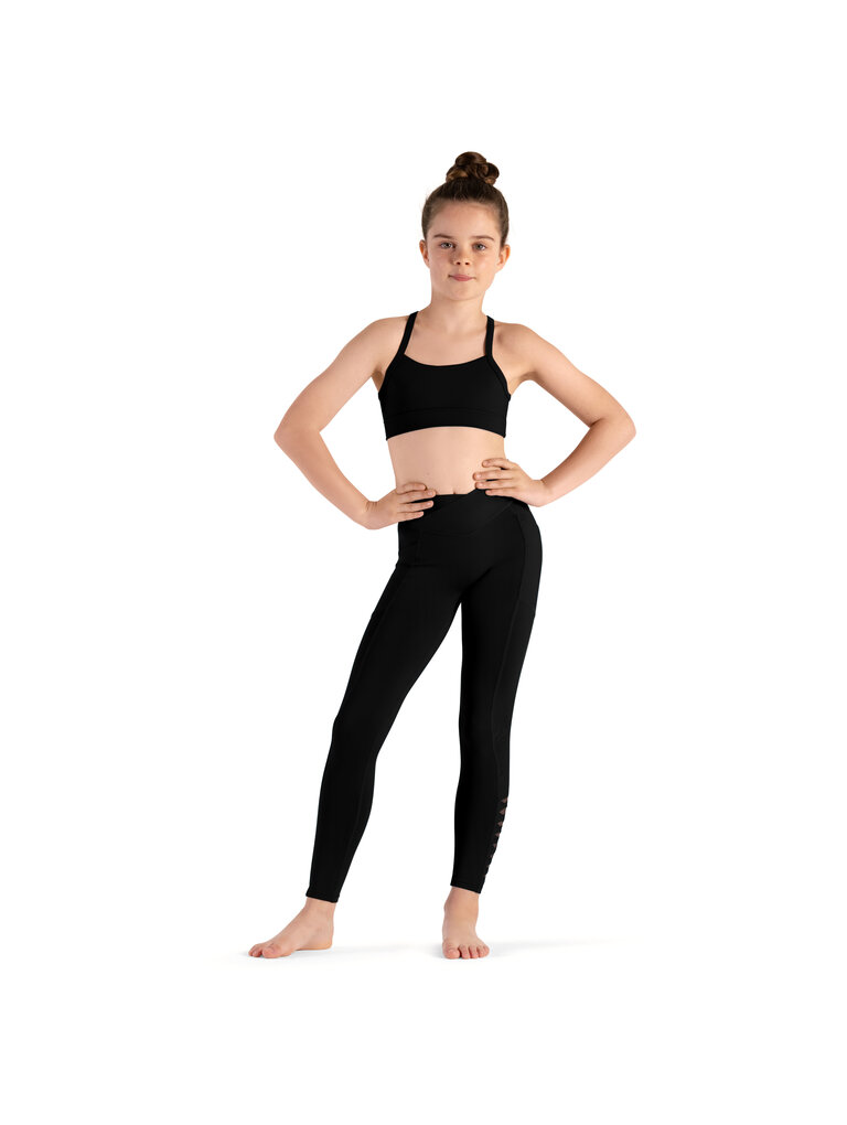 Bloch Bloch Twist Mesh Back Crop Top- CZ8467