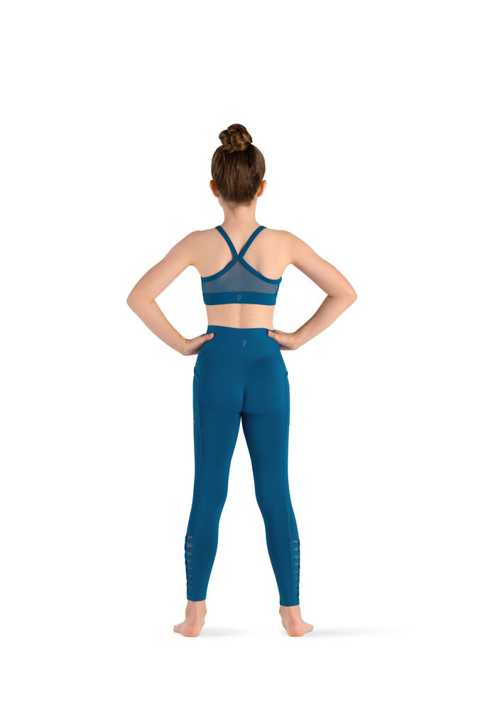 Bloch Bloch Twist Mesh Back Crop Top- CZ8467