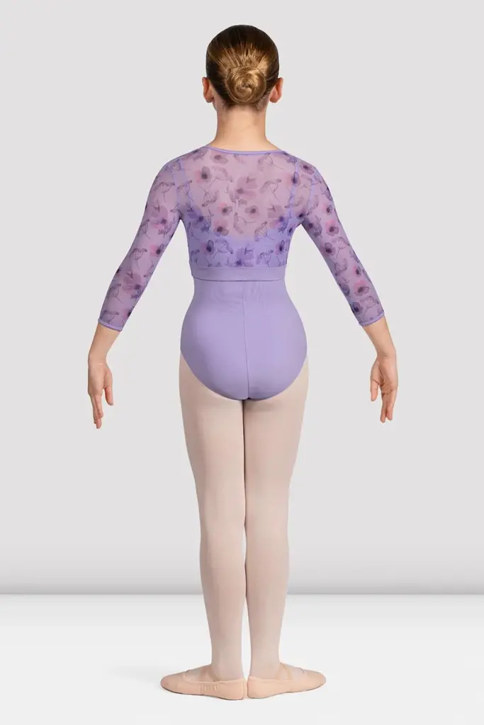 Bloch Bloch Petal Printed 3/4 Sleeve Top- CZ5216