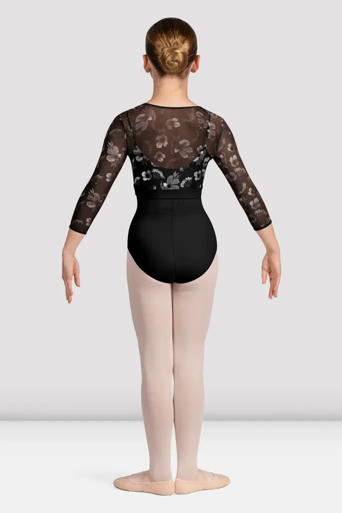 Bloch Bloch Petal Printed 3/4 Sleeve Top- CZ5216