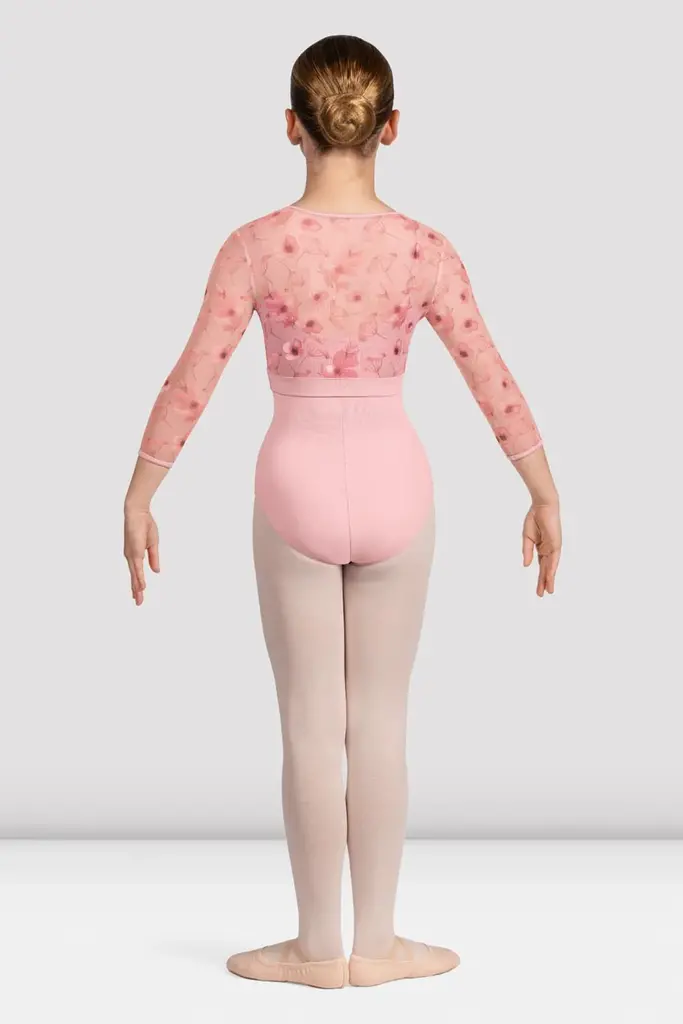 Bloch Bloch Petal Printed 3/4 Sleeve Top- CZ5216