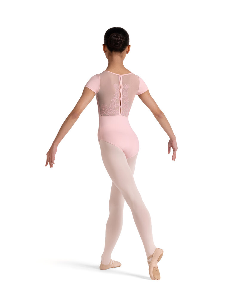 Bloch Bloch Camellia Emb Short Sleeve Leo- CL20003