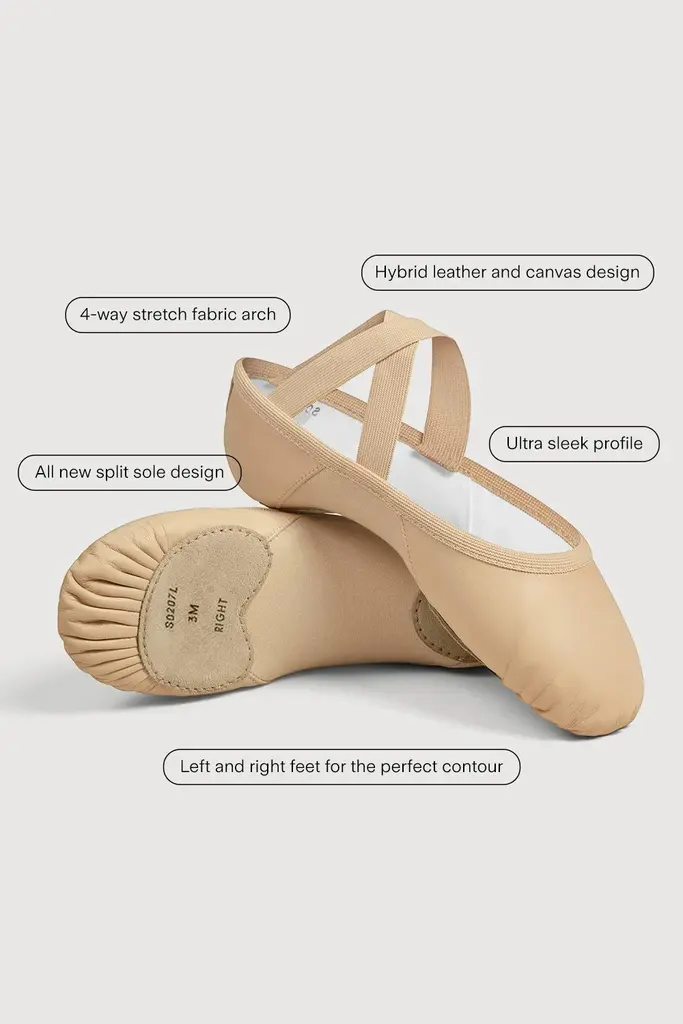 Bloch Bloch Ladies Enhance Leather Ballet Shoes- S0207L