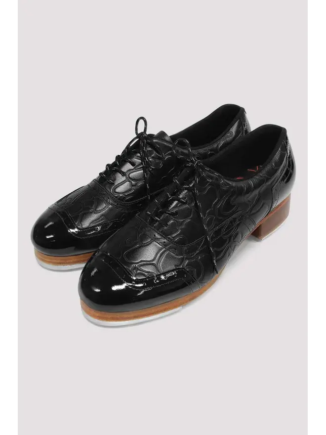 Bundle Bloch Black Leather Lace-Up Oxfords - Classic Men’s Tap/Practice Shoes Bloch  main image 4