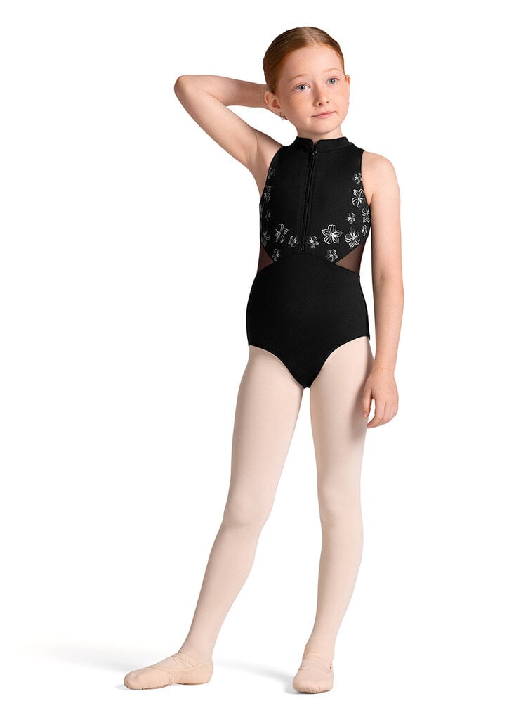 Bloch Bloch Metallic Print Zip Front Leo- CL40011