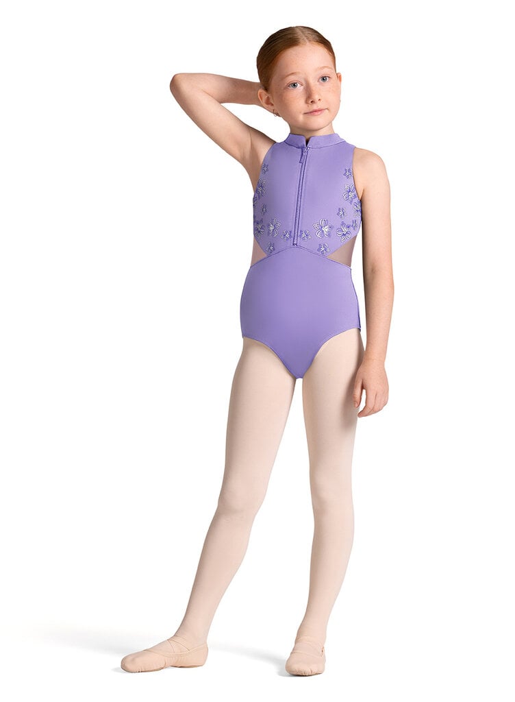 Bloch Bloch Metallic Print Zip Front Leo- CL40011