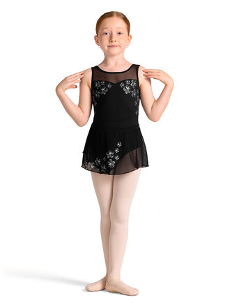 Bloch Bloch Metallic Print Faux Wrap Skirt