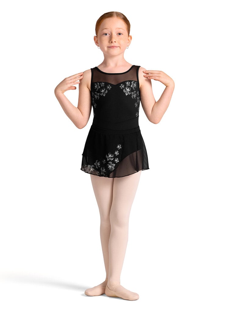 Bloch Bloch Metallic Print Faux Wrap Skirt- CR10005