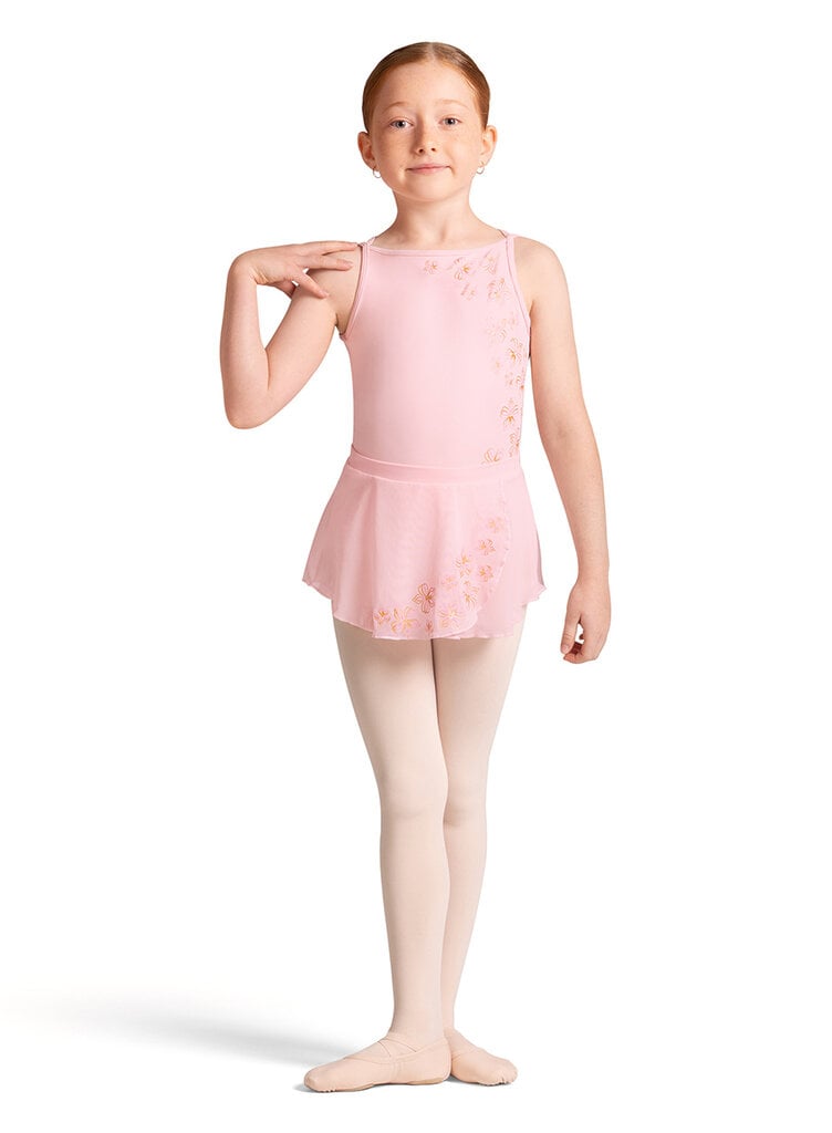 Bloch Bloch Metallic Print Faux Wrap Skirt- CR10005
