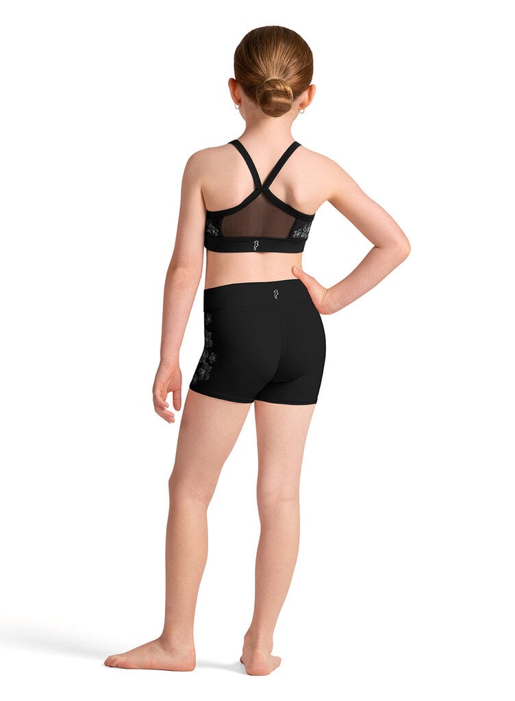 Bloch Bloch Metallic Print Floral Shorts- CR90012