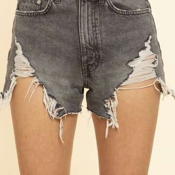 Frayed Denim Shorts