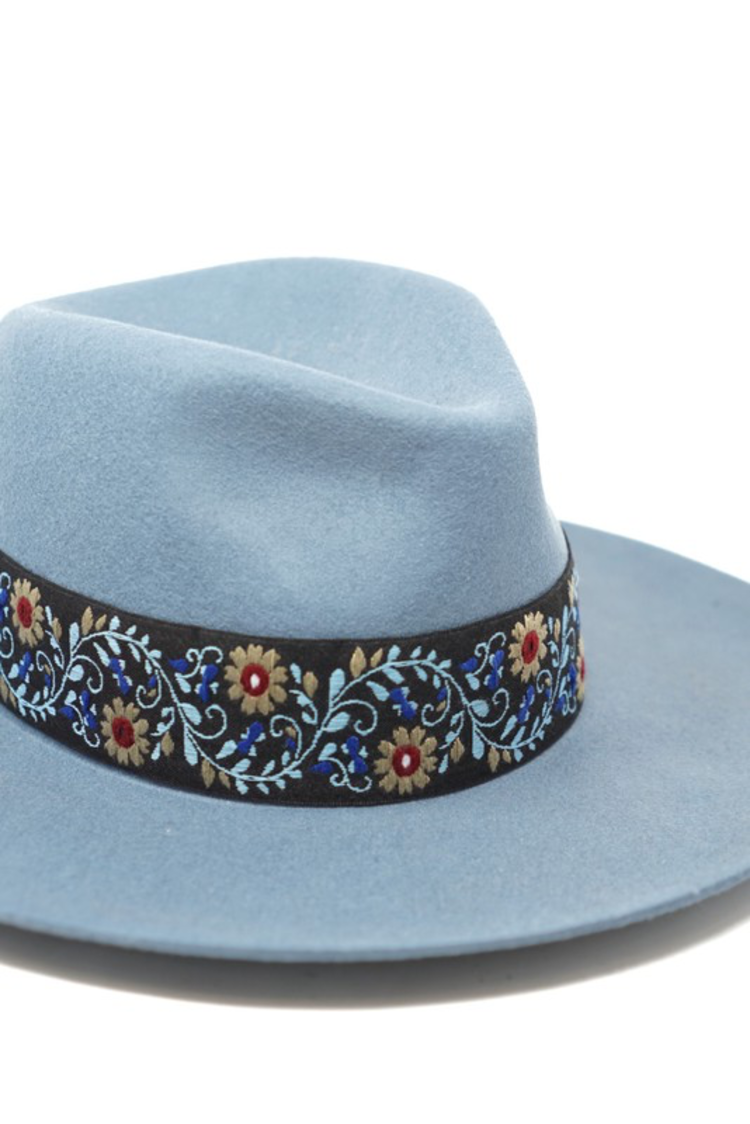 Olive & Pique Fedora Blue