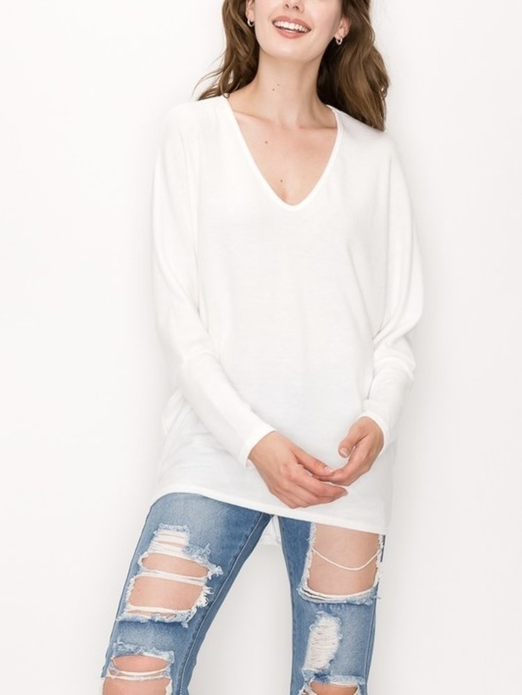 White Agate Sweater Top