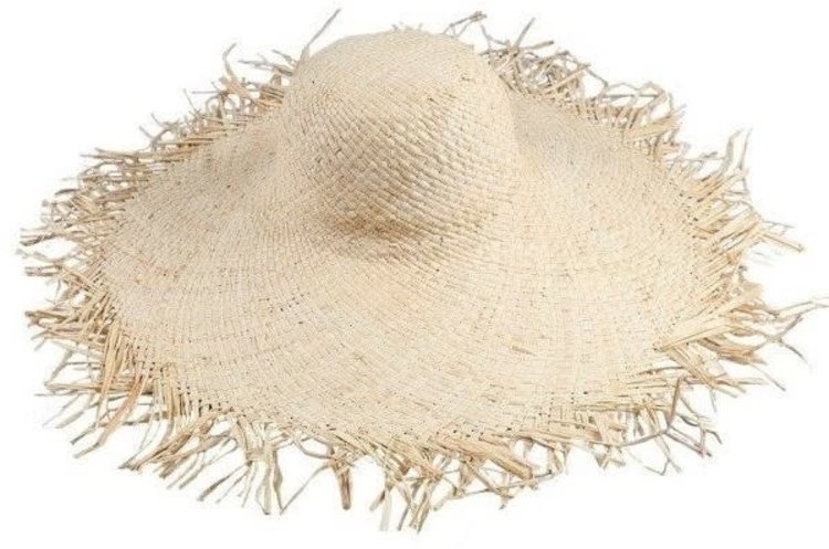 Oversized Straw Sun Hat Natural