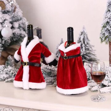 Decorative Santa Wine Bottle Cover