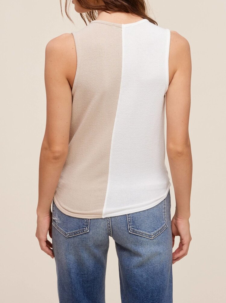 Color Block Sleeveless Top