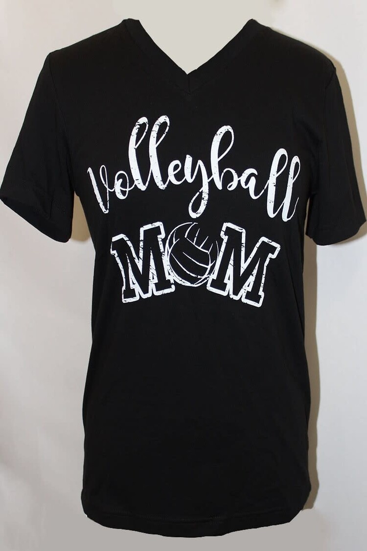 V-Neck Volleyball Mom Tee