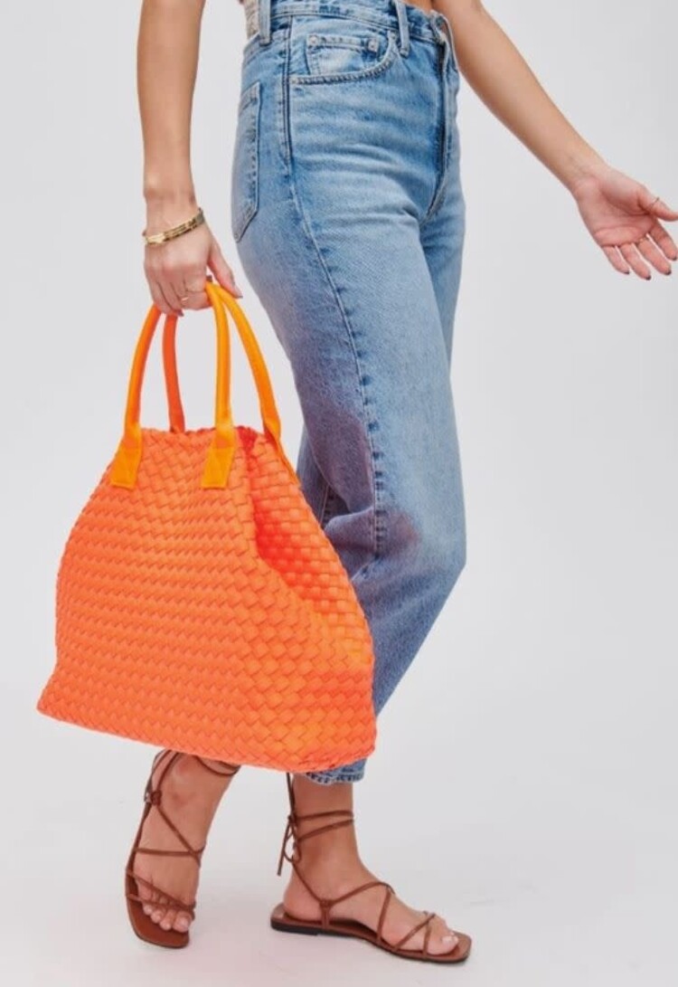 Ithaca Woven Neoprene Tote Orange