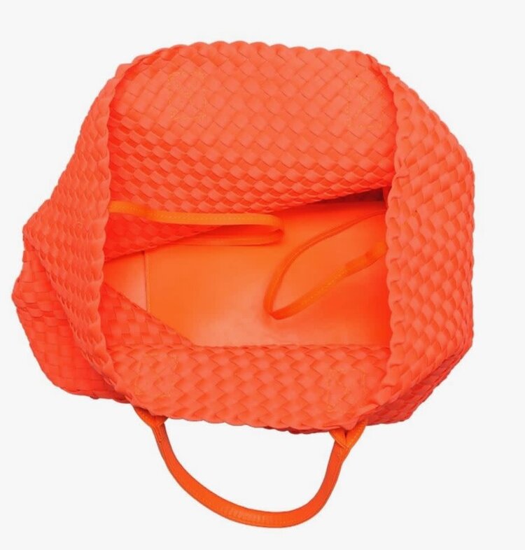 Ithaca Woven Neoprene Tote Orange