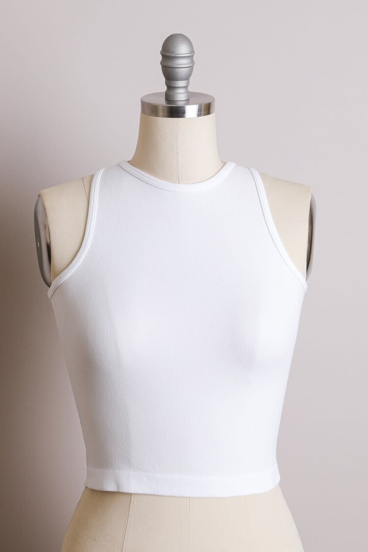 High Neck Racerback Tank Top