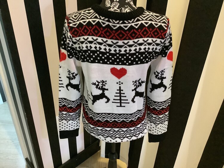 Reindeer w/Heart/ Trees Sweater