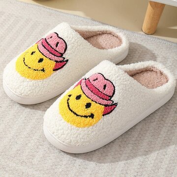 Happy Face Cowboy Slippers